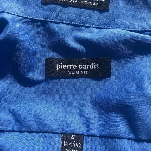 Pierre Cardin slim fit button down long sleeve dress shirt size small(32/33) - Picture 10 of 14